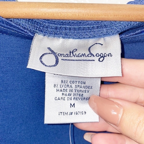 Jonathan Logan Lot Of Two Long Sleeve Stretch Rhinestone Trim Shirts - Picture 5 of 16